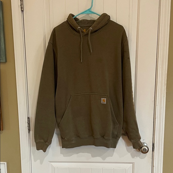 Carhartt Other - Carhartt Men's medium Green Pullover Hoodie with yellow writing